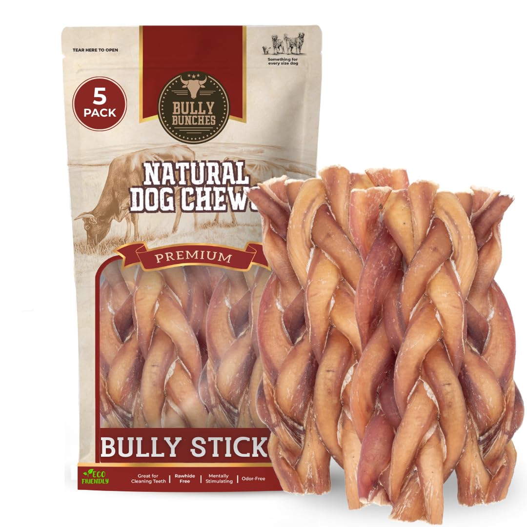 Bully Bunches All Natural Braided Bully Sticks