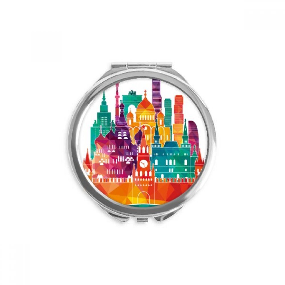 Miroir de poche cathédrale de Moscou idée cadeau original fait main