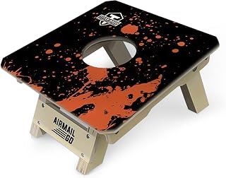 Titan Bags Airmail Go Cornhole Board - Traditional Foldable & Portable Cornhole Box Training Tool for Enhanced Practice for Indoor & Outdoor Bean Bag Toss Games