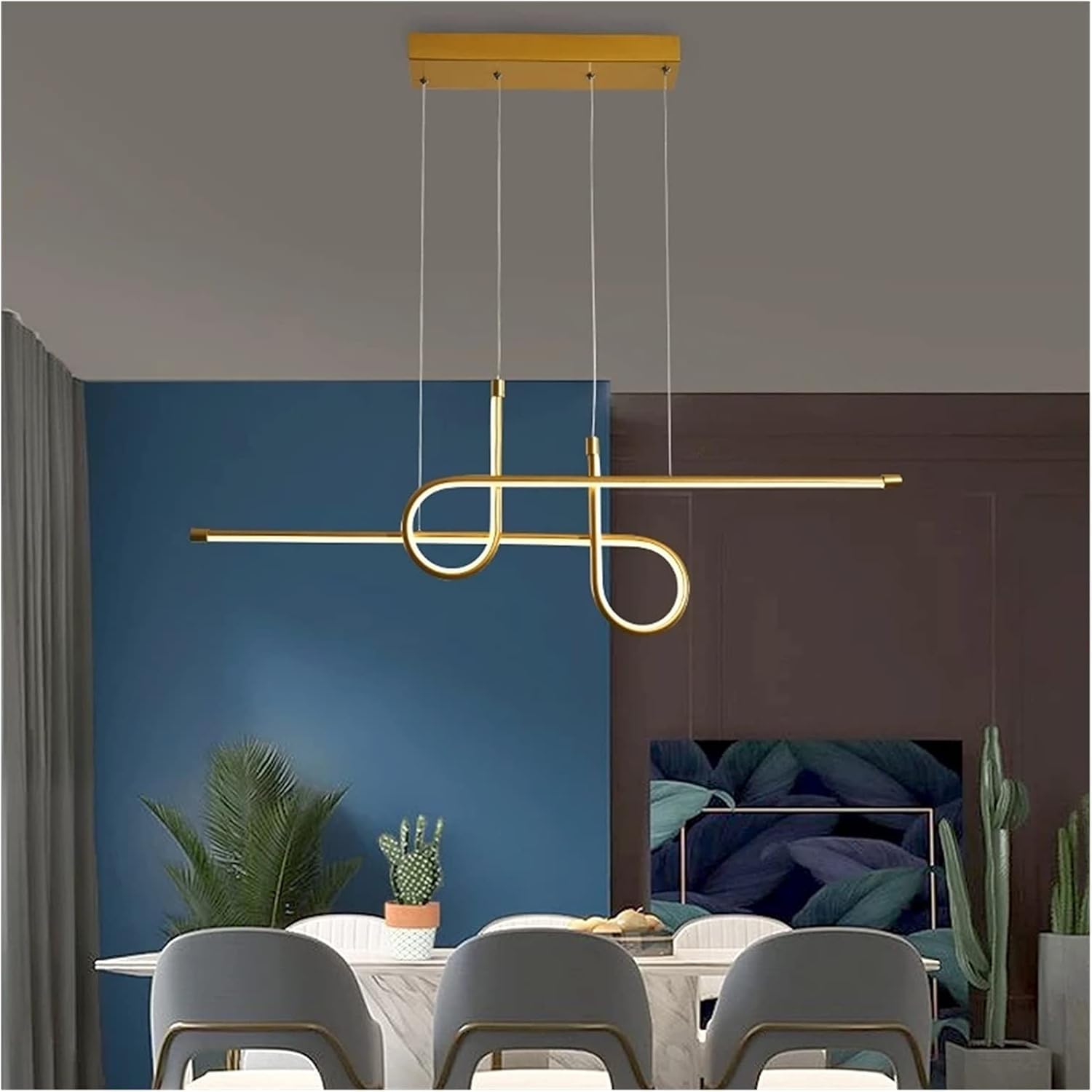 Lampe à Suspension LED moderne pour table à manger et salon design épuré LWX
