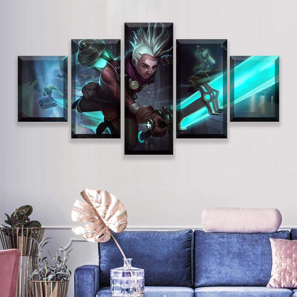 BAOJIAN 5 canvas prints Canvas Painting 5 Pieces Game Darius Canvas Printings Wall Pictures for Living Room5 Prints on Canvas