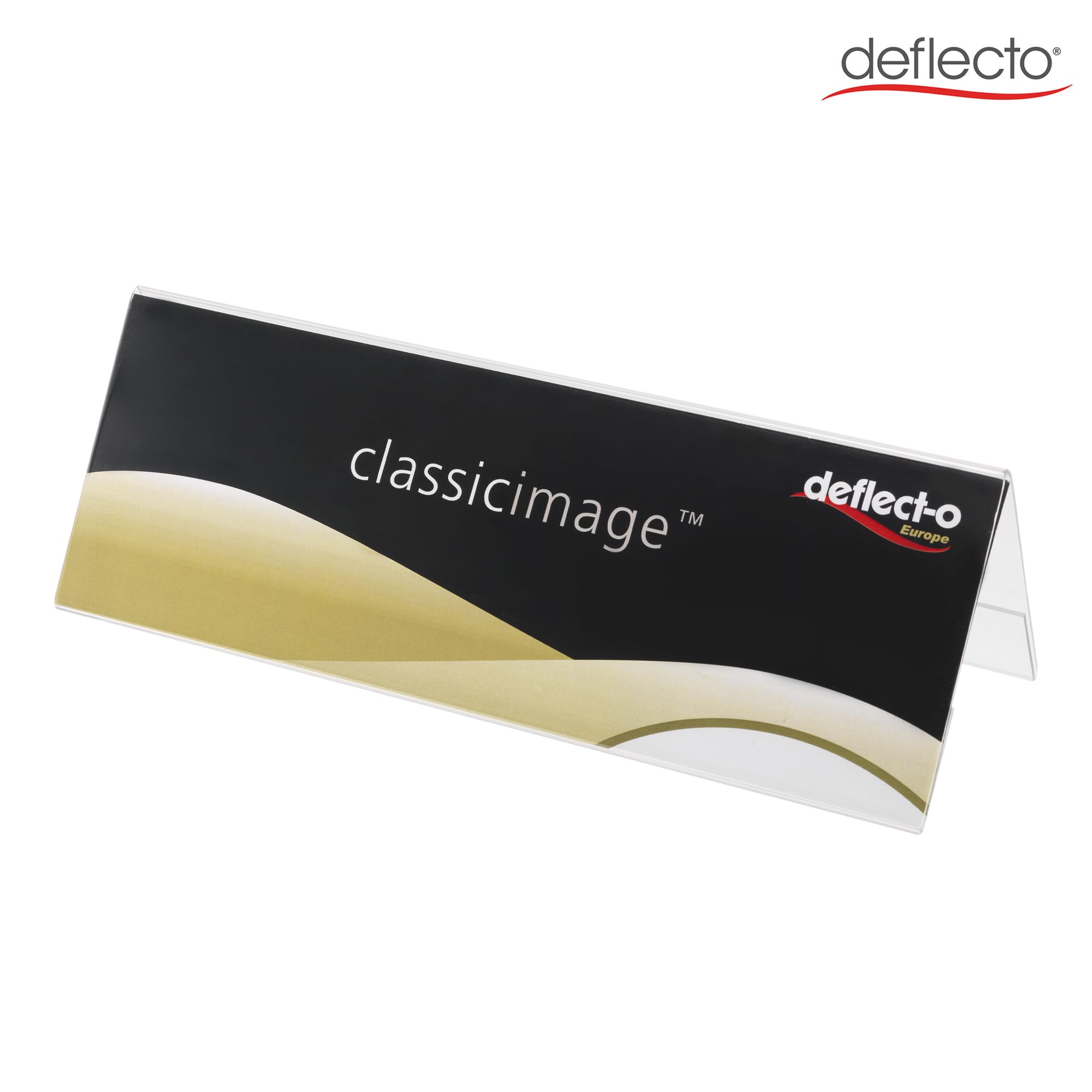 Deflecto A4 Landscape Name Holder pack of 12 - Image 3
