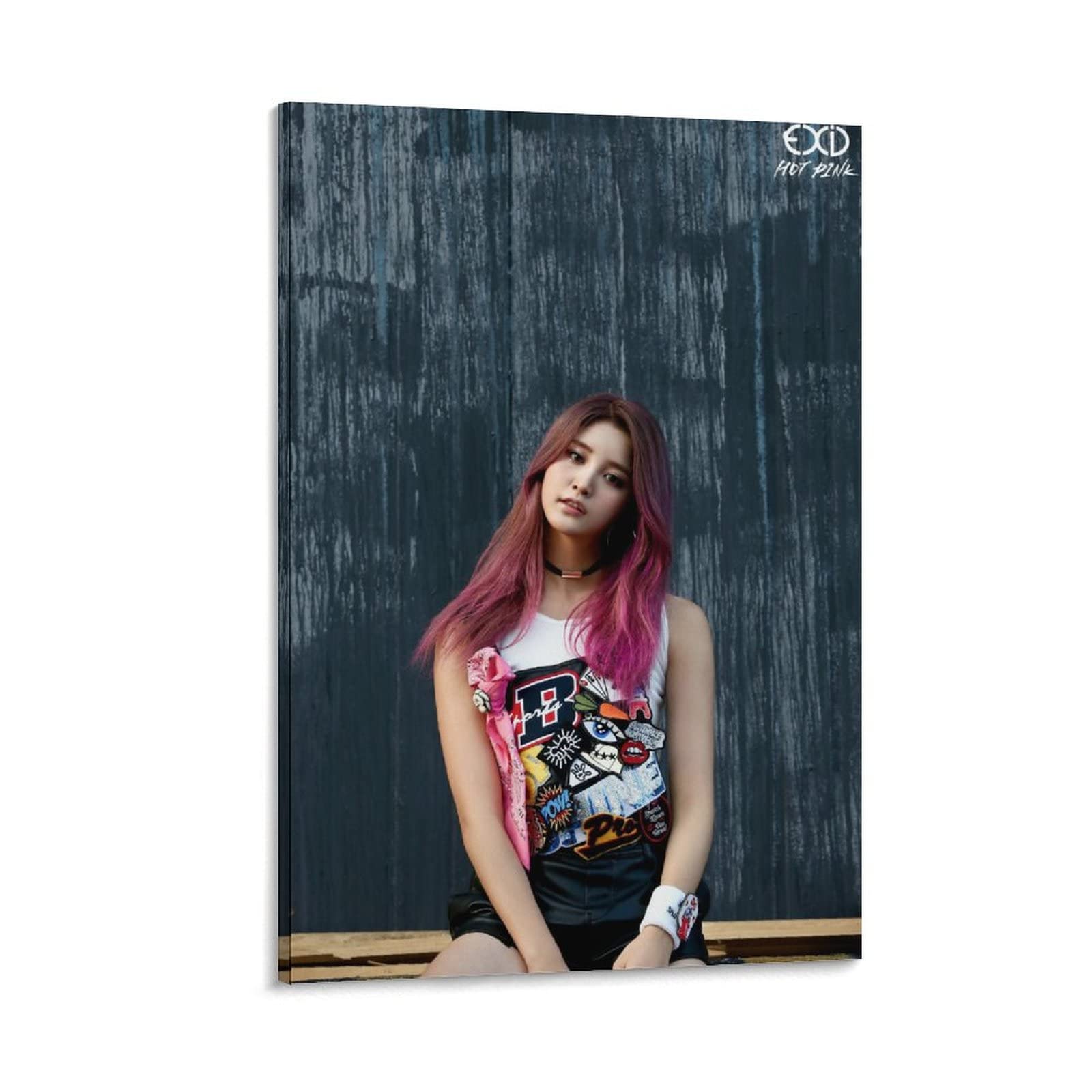 Junghwa Exid Kpop Hot Pink Teaser Merchandise Posters Aesthetics Home Office Wall Decor And Creative Painting Decoration 24x36inch(60x90cm)