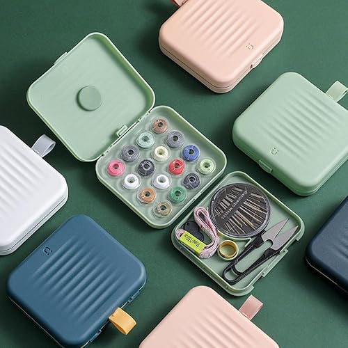 Miniatura 10 de Últimos modelosCaja de costura magnética portátil para viajes, hogar, mini kits de costura, caja de almacenamiento, kit de tijeras de hilo de coser