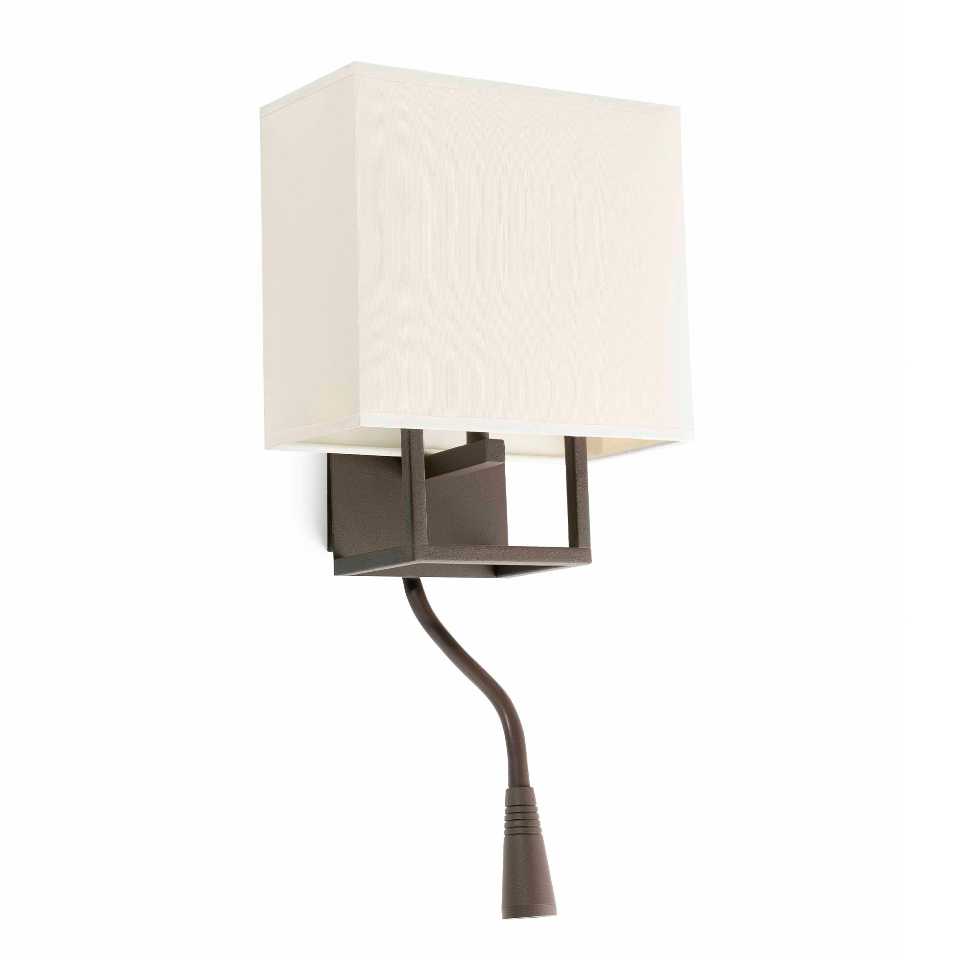 Faro Barcelona 29983 - VESPER Applique brun et beige avec lecteur LED