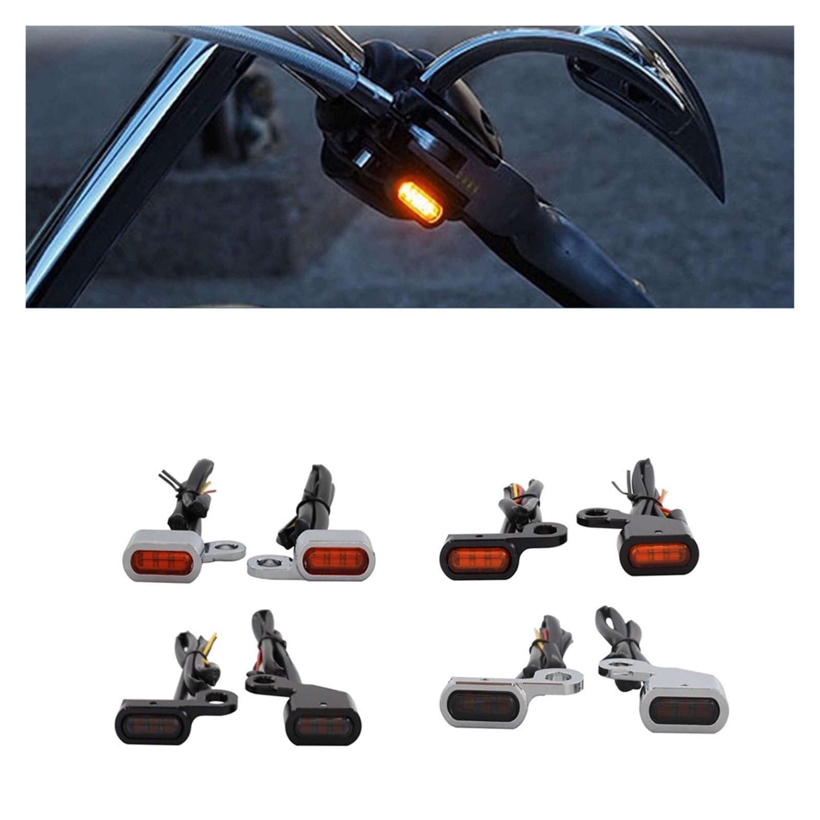 Intermitentes Motocicleta Accesorios Para Motocicleta, Luz LED De Intermitente, Lámpara Indicadora Marcha Para Softail 2000-2014, Para Dyna, Para Sportsman 1996-2003
