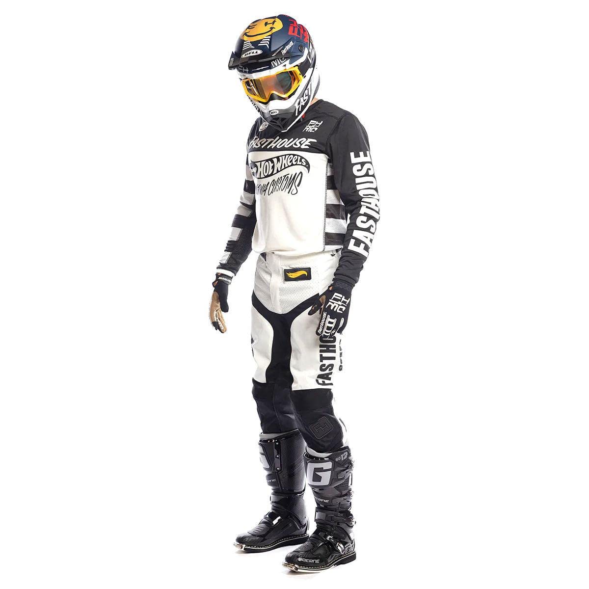 FASTHOUSE Hot Wheels Grindhouse Jersey (White/Black, X-Large)