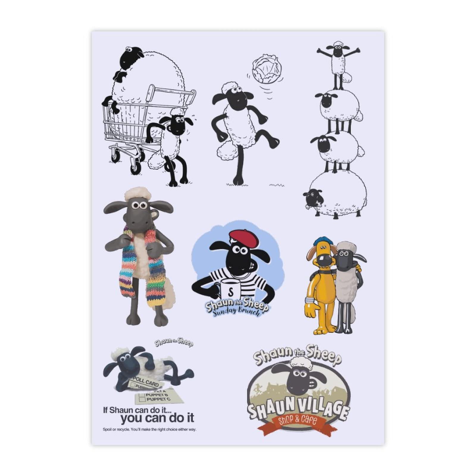 Amazon.co.jp: ステッカー 防水シール 2/4/6枚セット ひつじ ショーン