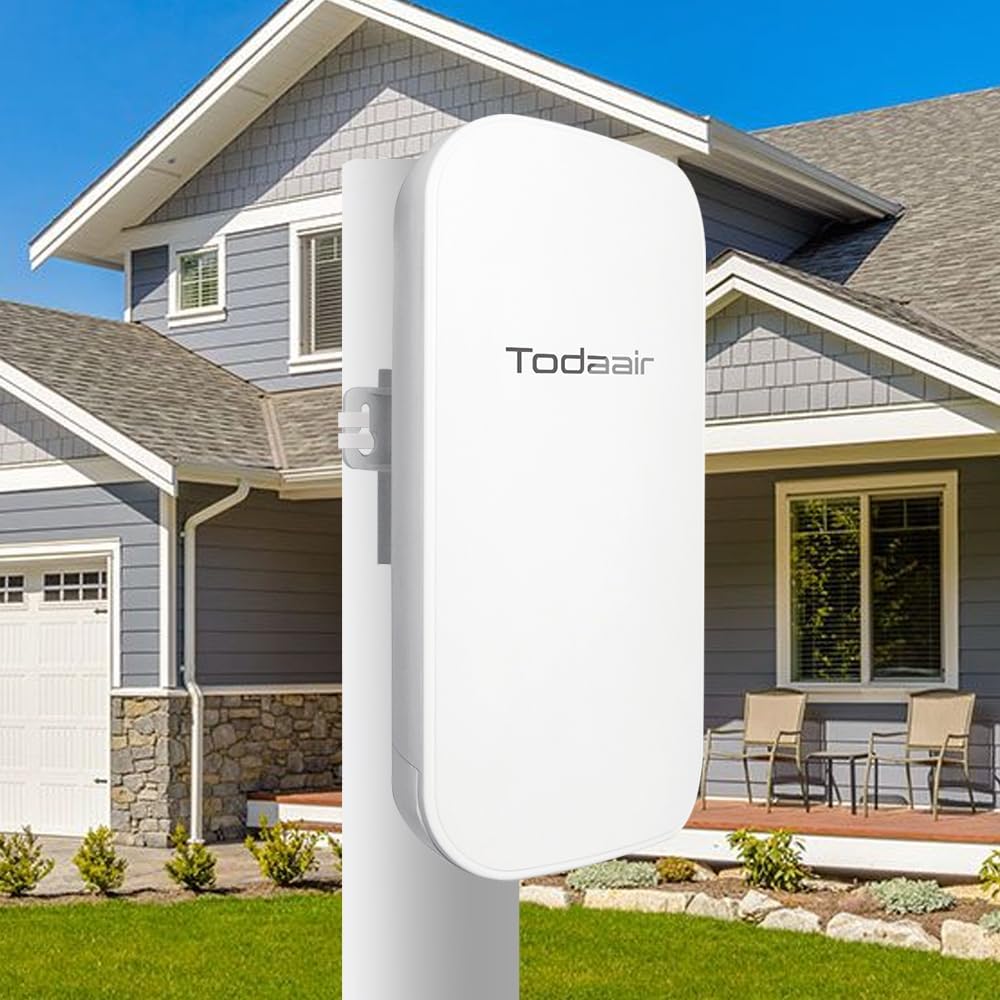 Outdoor WiFi Extender，WiFi Booster | AI Watchdog | Repeater&AP Mode｜IP65 Weatherproof | Up to 1200Mbps Dual Band WiFi Repeater