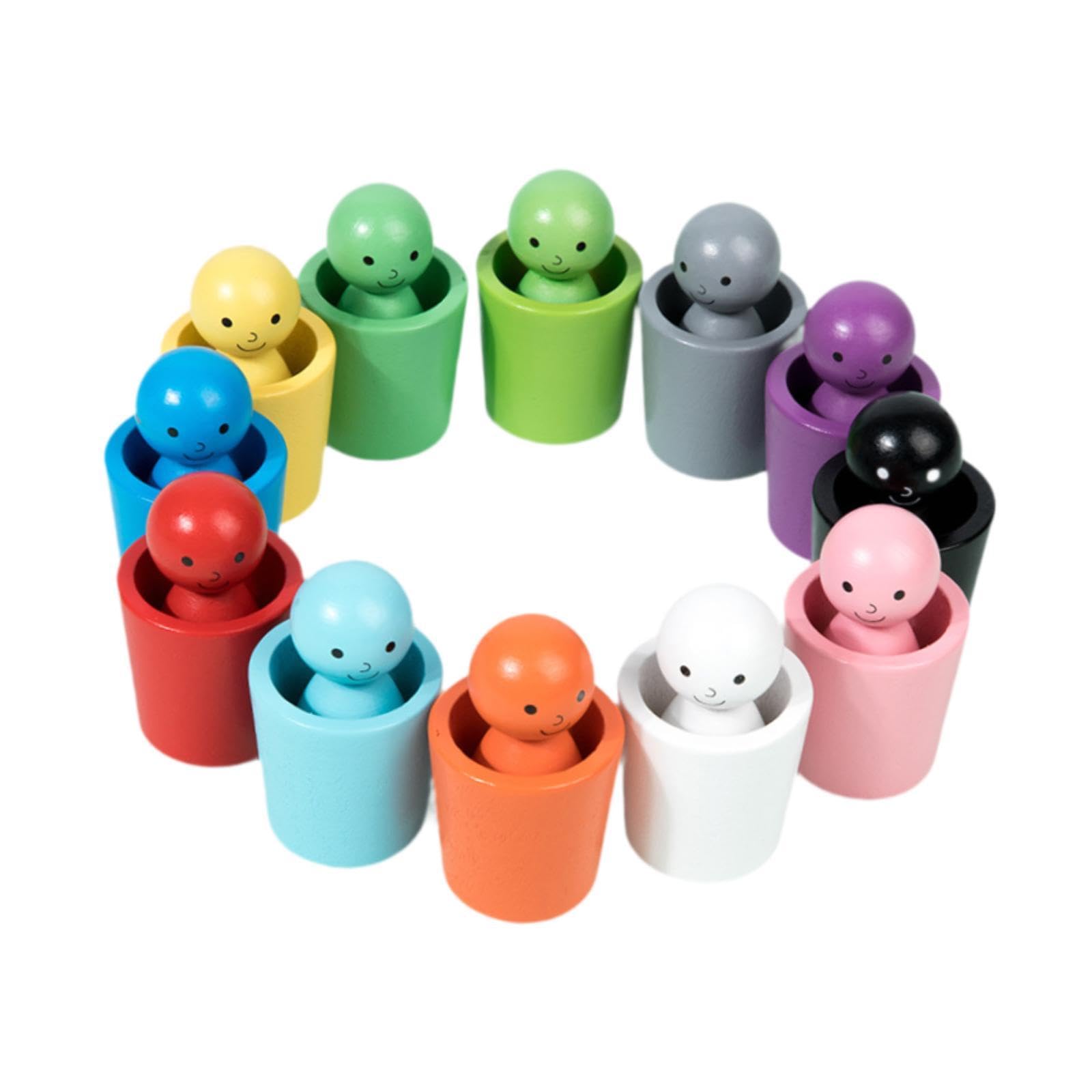 Gralara Juego de Vasos para Clasificar Colores: Educación Infantil Temprana para Niños Y Niñas.