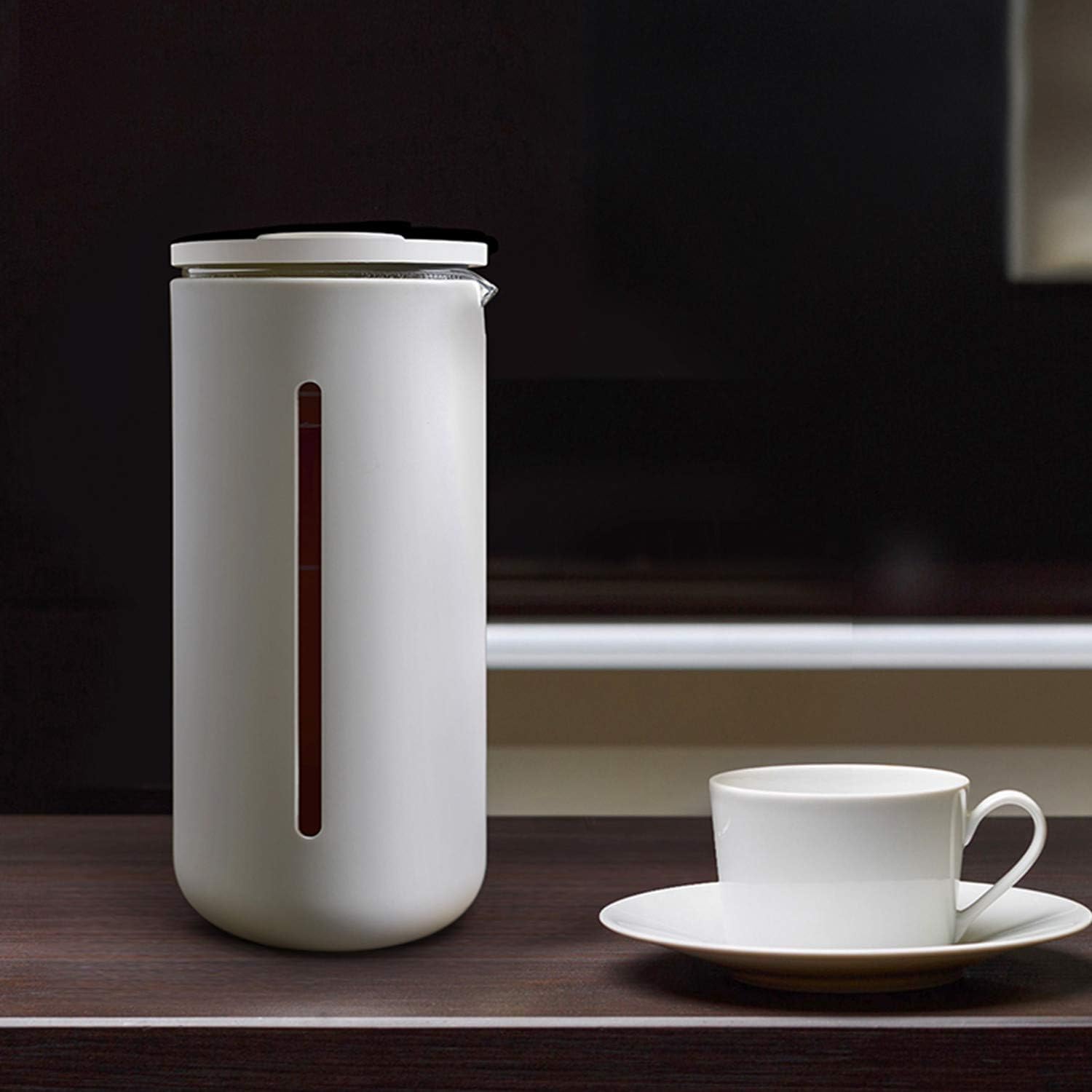 Original Design Small U French Press, Coffee Maker, Tea Maker | Heat Resistant Glass | Home Barista 450 Milliliter