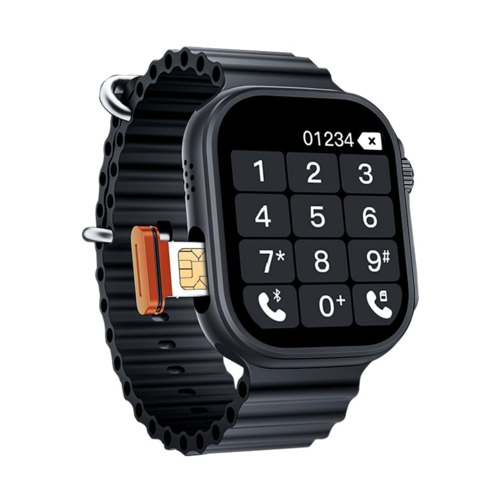 Smartwatch 4G con slot per scheda SIM, schermo touch completo e funzione di chiamata, smartwatch cellulare impermeabile per uomo e donna
