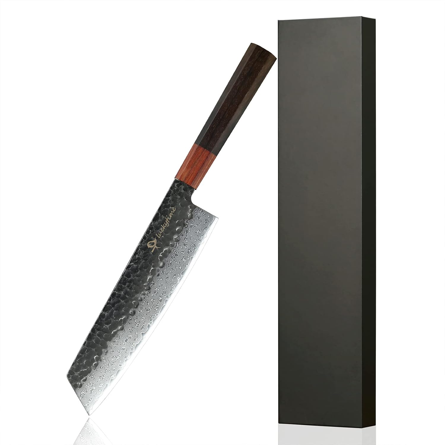 LUCKYTIME Damascus Chef Knife, 8 Inch Damascus Kitchen