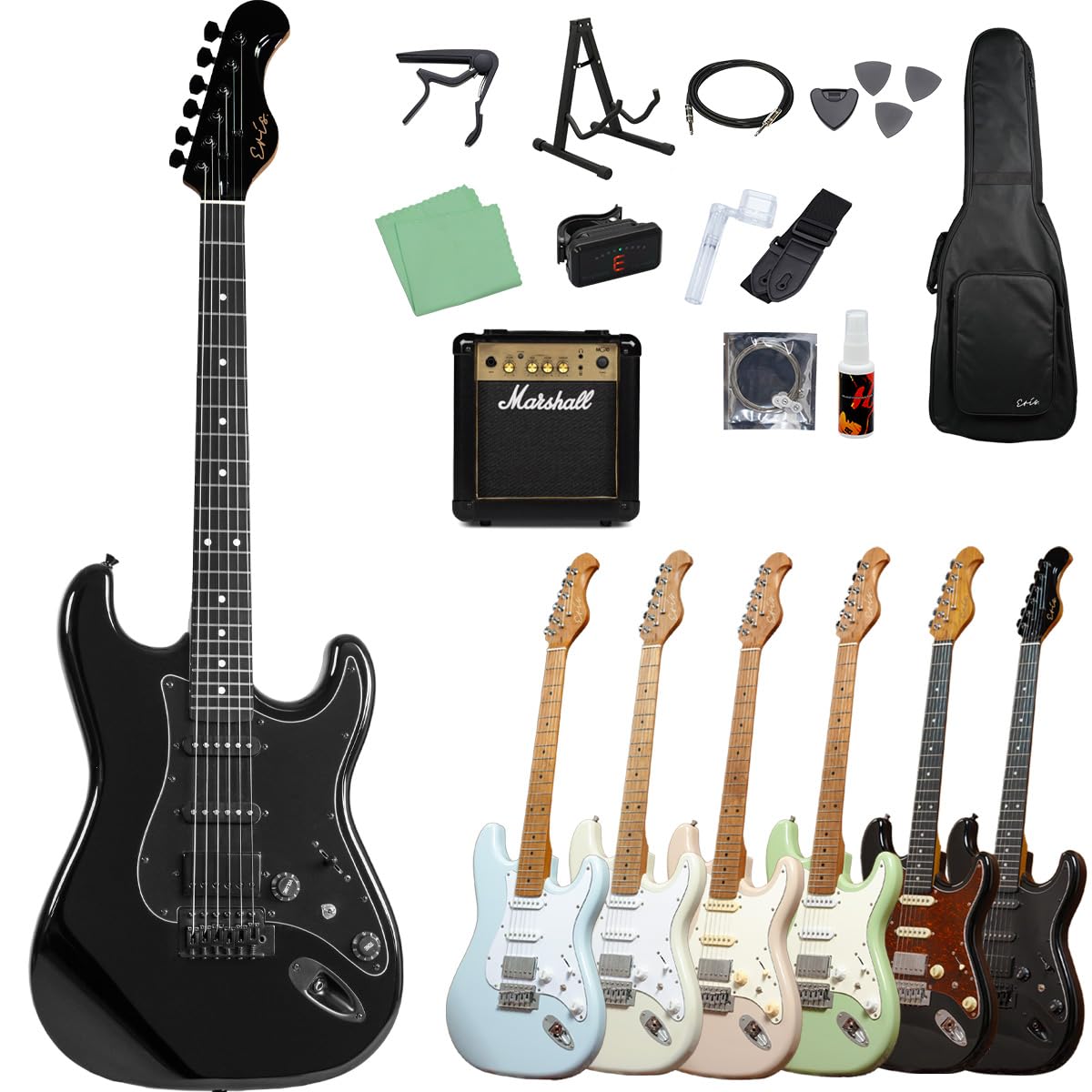 Eris Nestia ストラトキャスター ローステッドネック 新品同様！ Eris Nestia ストラトキャスター ローステッドネック 新品同様