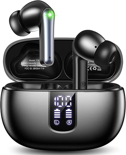 foxotin Ear Buds Wireless Earbuds - Bluetooth 5.3 Headphones (48H Playback) Buil