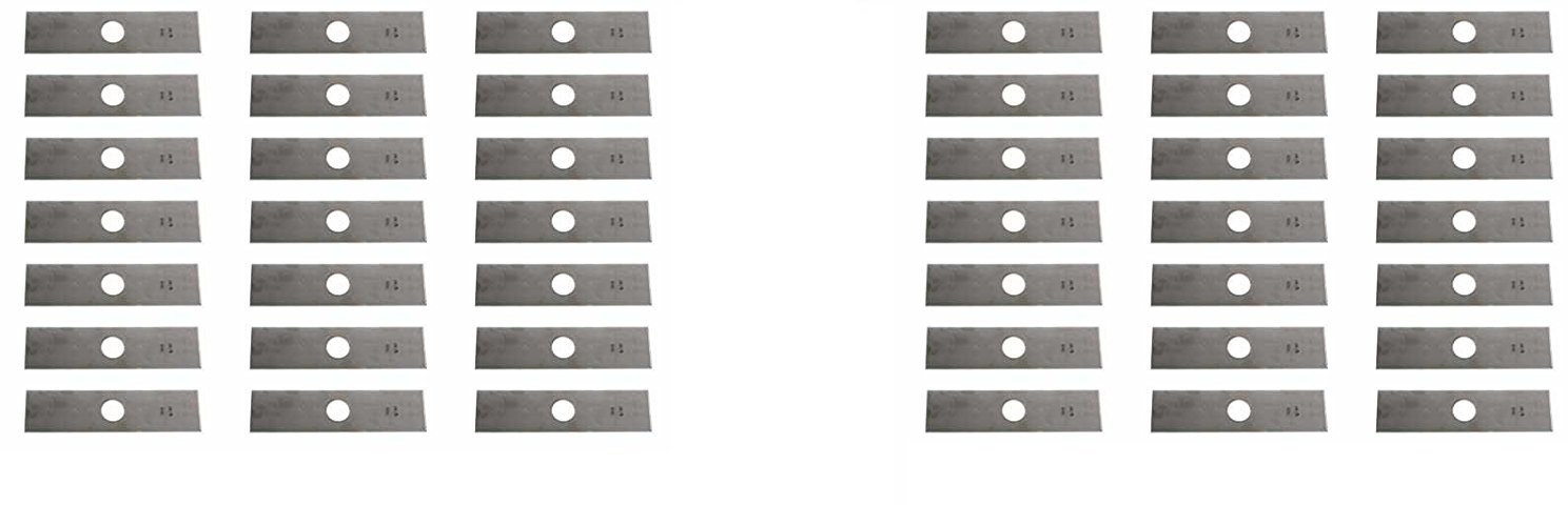 Peach Country Edger Blade 2" W X 8" L X .120" THK with 1 Inch Center Hole 375-301 for Green Machine,Husqvarna,Shindaiwa,Echo,Red Max,Ryobi (30)