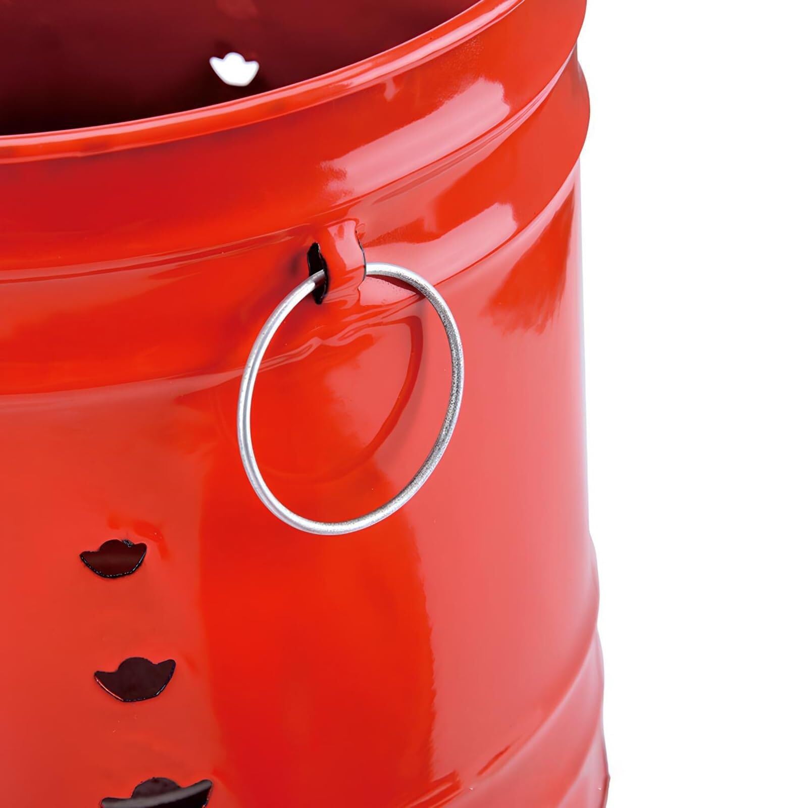 Genérico Barril de Metal para Quemar Basura, para Exteriores, incinerador (29 x 29 cm)