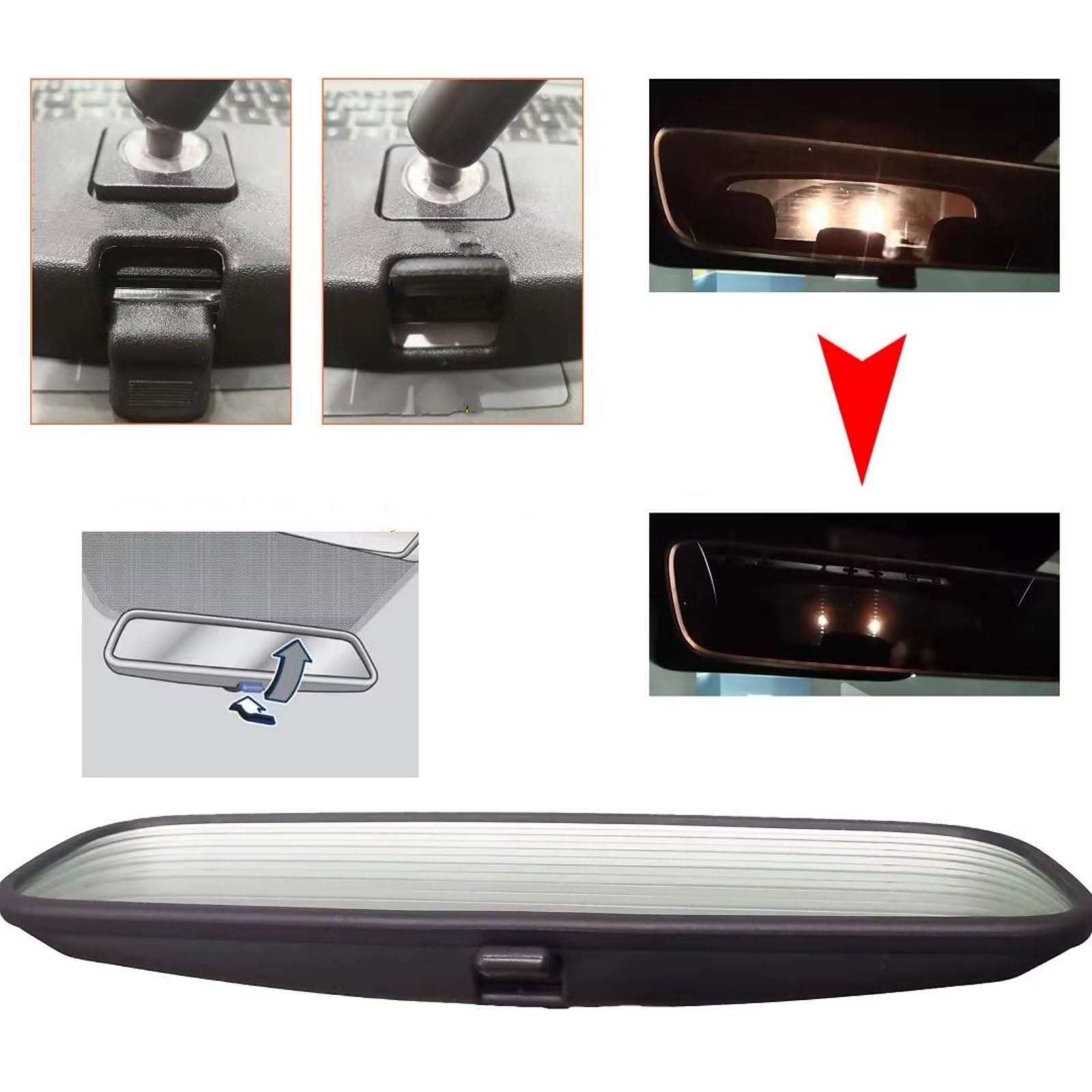 Specchio Retrovisore Compatibile Con Hyundai Per Kona 2018 2019 2020 2021 Specchietto Retrovisore Interno Parti Per Modifica Dell'auto OEM: 963212DR0A