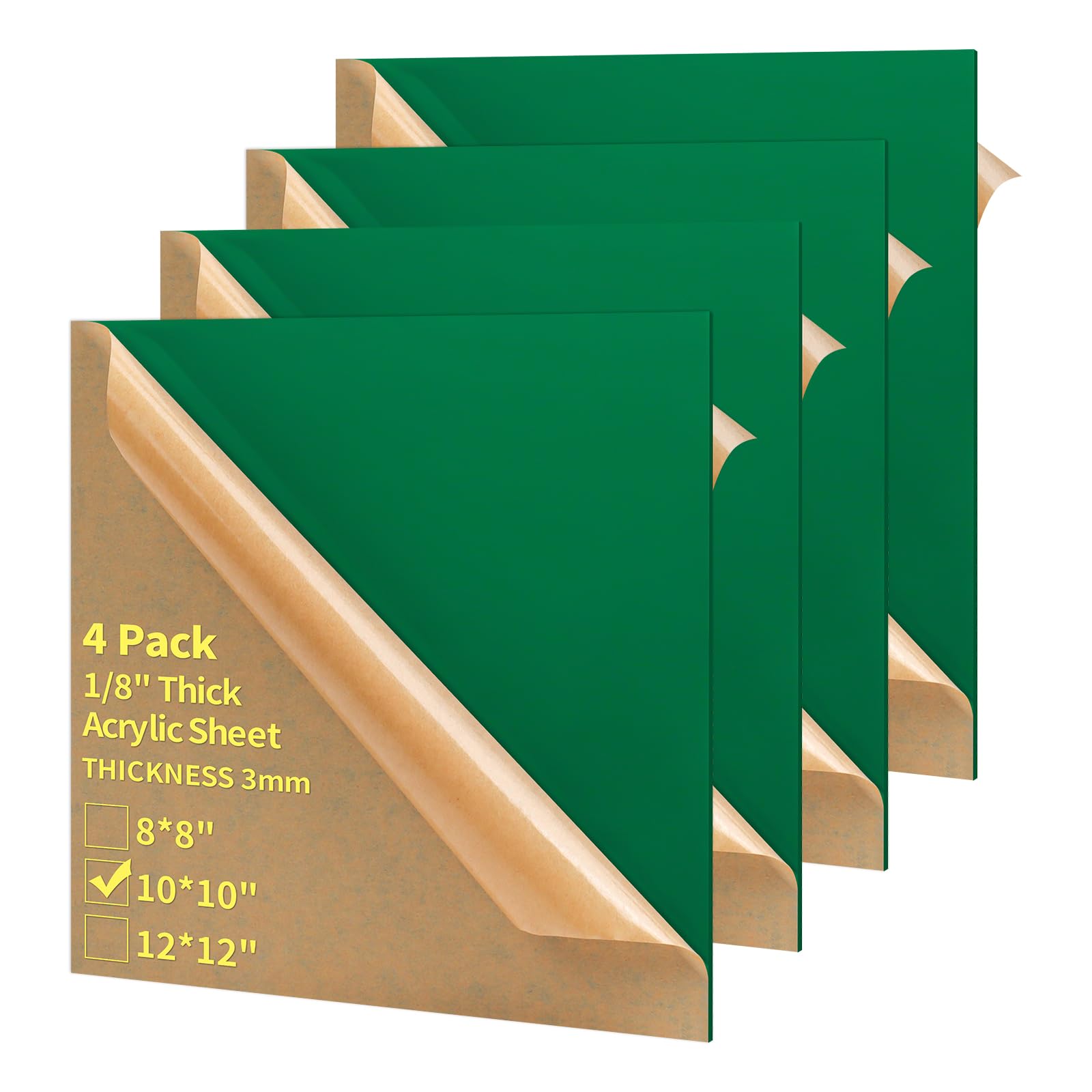 Acrylic Sheets - 4 Pack 12x12 Blue -31