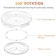 Radikor 2 Pieces Rotating Spice Rack, 24 cm 360° Rotating Kitchen Plastic Shelf, Clear Pantry Organizer, Cabinet Organizer for Condiments, Bottles, Cosmetics, Fruits Product Image 4