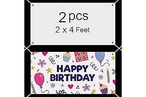 2 Pcs Sublimation Banner blank banners to decorate vinyl, 2x4 Ft Polyester...