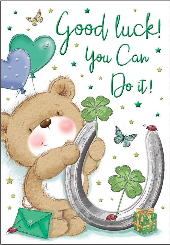 Good Luck Card – 9x6 Inches