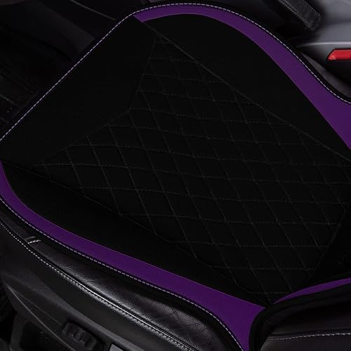 Miniatura 5 de Flying Banner Fundas de asiento de automóvil, cojines de asiento de lujo, piel sintética, fácil instalación, vehículos antideslizantes de alta