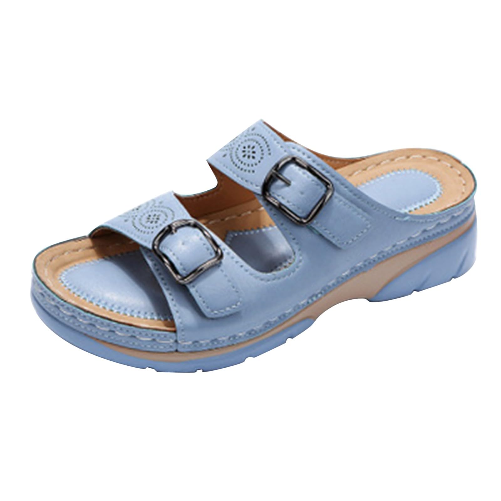 Genericladies Comfortable Walking Sandals Soft Leather Sandals For