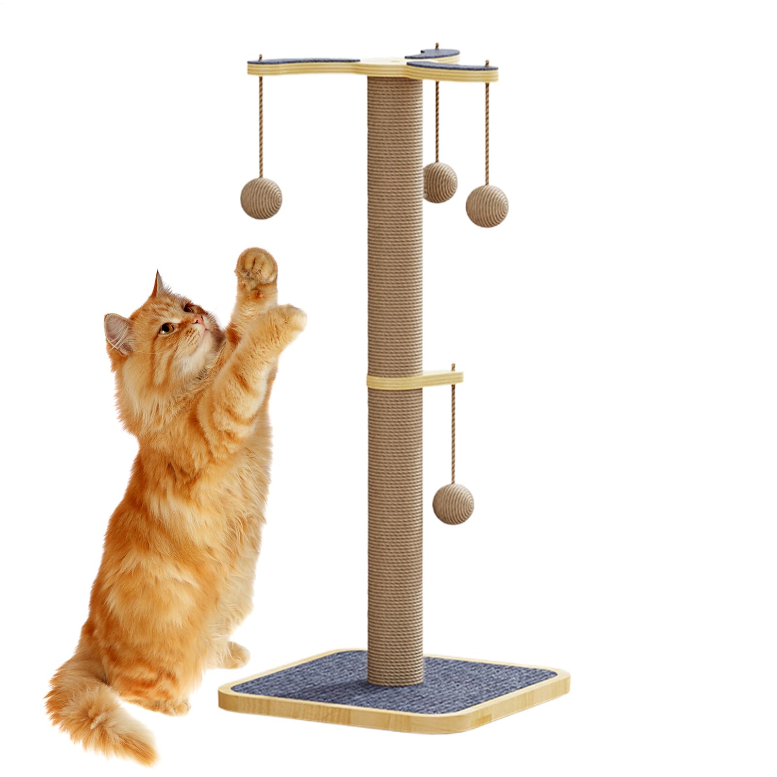 Alto Tiragraffi Per Gatti Torre Proteggi Mobili Con Giochi Interattivi | Tiragraffi Per Gatti Adulti Da Interno Arricchimento, Anti Noia, Stimolazione, Arrampicata, Proteggi Divano,