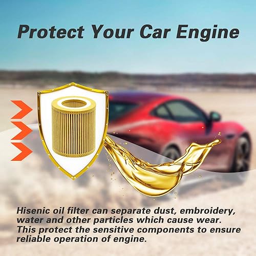 Miniatura 9 de Filtro de aceite para BMW X1 X3 X5 325i 328i 128i 135i 330i 335i X4 X6 Z4 E60 E70 E90, repuesto directo para OE 11427541827 11427953129