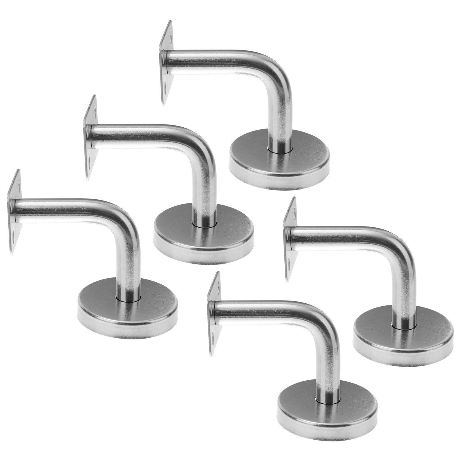 Soporte pasamanos acero inoxidable escalera interior pared 5 piezas 8