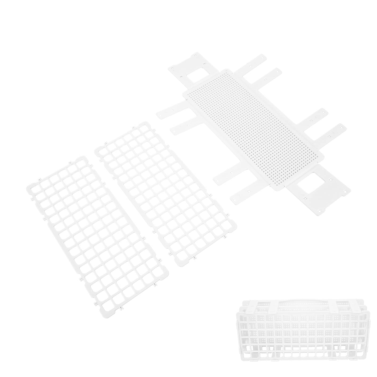 Respicefinem Tube Rack 13X13Mm Single Hole Size 40.0×24.0×4.0 5Set Plastic Tube Rack 90 Holes Sample Bottle for 13Mm Laboratory Tubes 5Set Three Layer