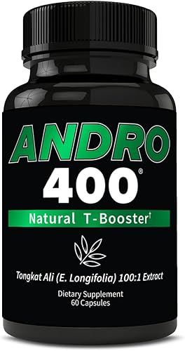 Miniatura 8 de Andro400 Suplemento natural T Booster  Extracto tradicional de Tongkat Ali (Eurycoma Longifolia)  Fórmula herbaria para energía diaria, resistencia