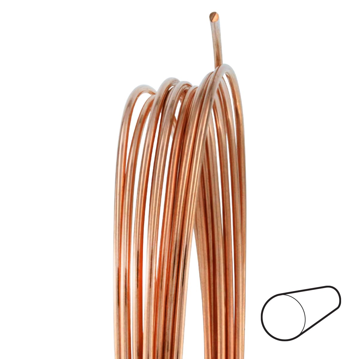 16 Gauge Round Dead Soft Copper Wire - 25FT