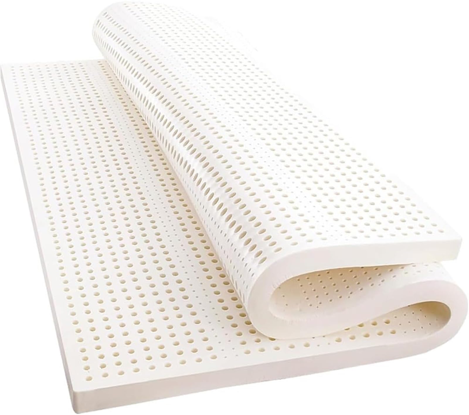 Natural Latex Topper Organic Latex Mattress Topper Durable and Not Easy to Collapse Memory Foam Mattress Topper -