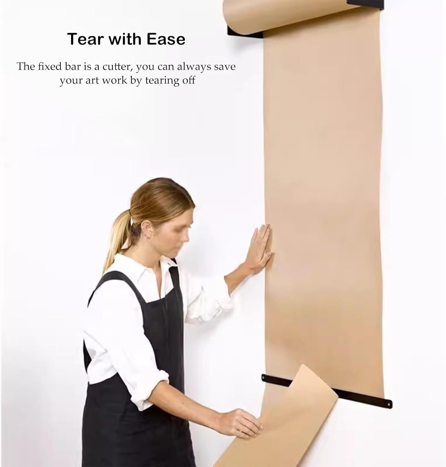 Wiszące rolki papieru pakowego Rolki papieru pakowego Papier malarski Naścienny dozownik rolek papieru pakowego(127cm/50inch wide)