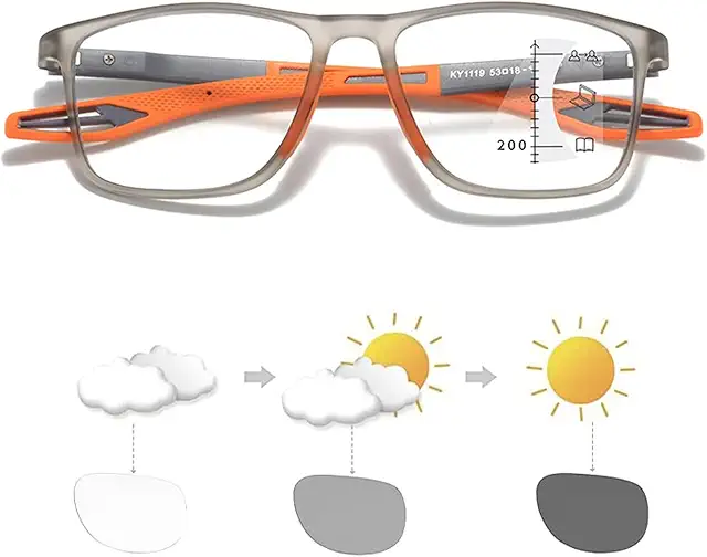 Gafas de lectura progresivas fotocromáticas multifoco con protección UV - Óculos progressivos preço