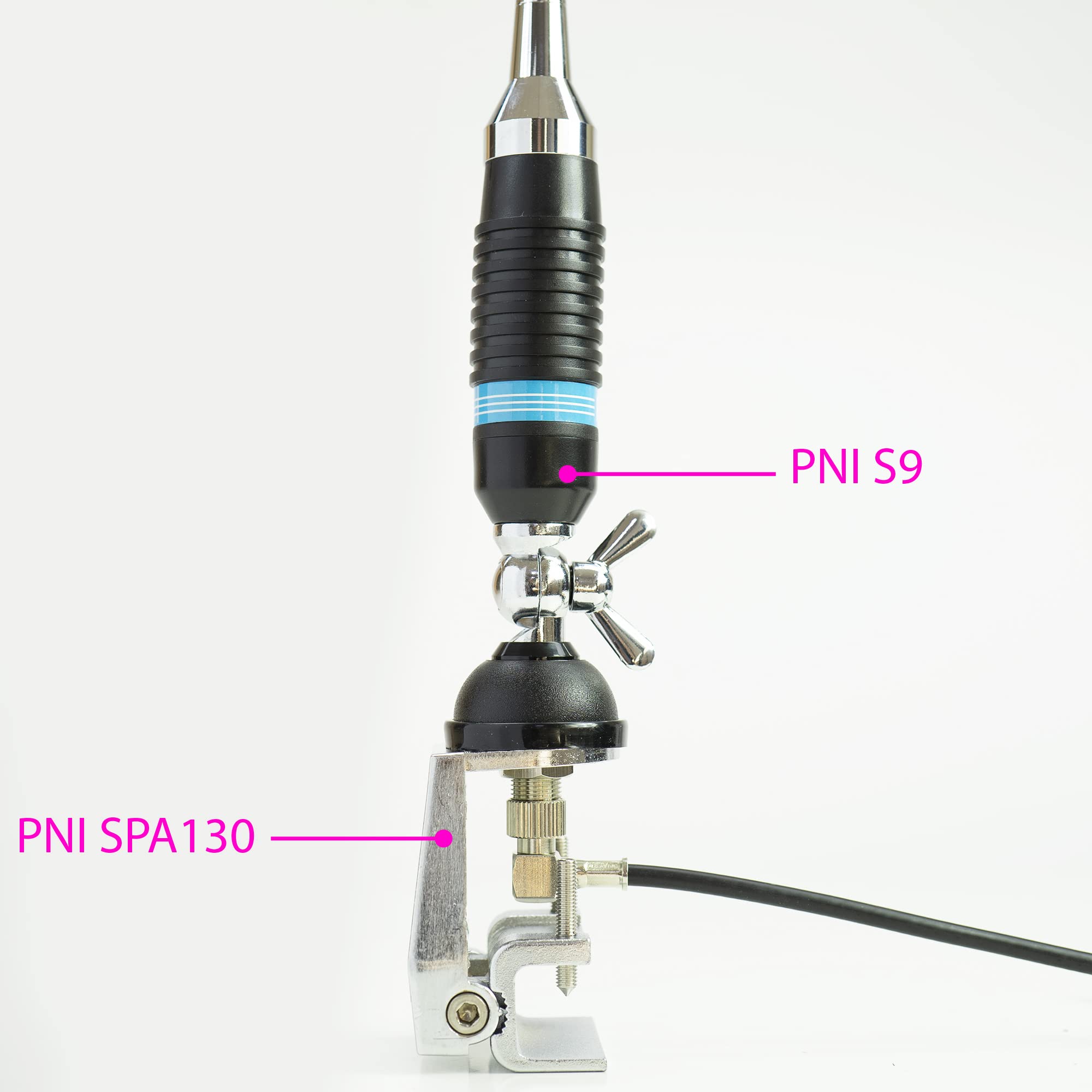 Antenna CB PNI S9 con farfalla lunghezza 120 cm con cavo RG58 4m