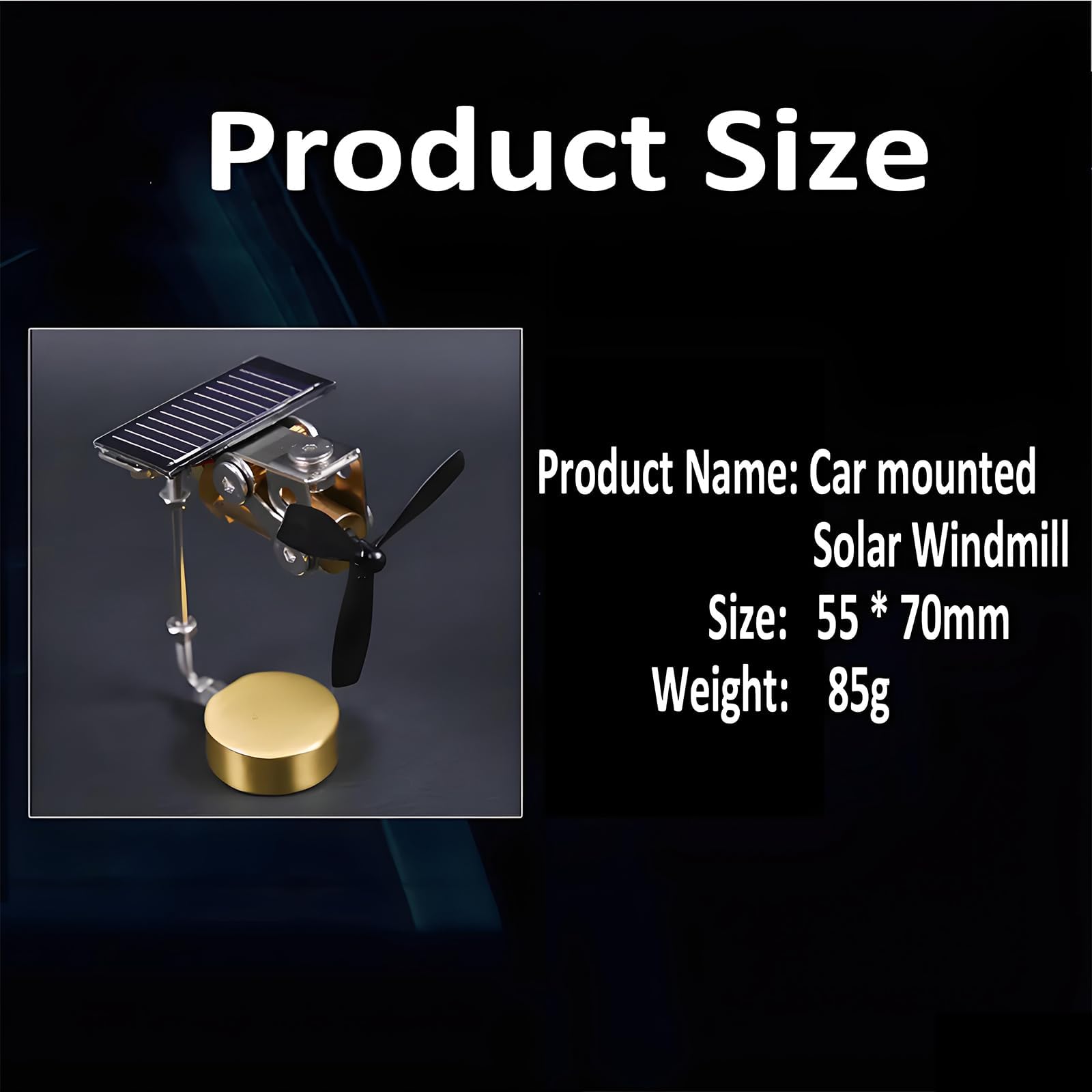 Solarmotor Propeller Ornament Metall Modell Dekoration Kreative Wissenschaft Geschenk für Bildung und Experimentieren