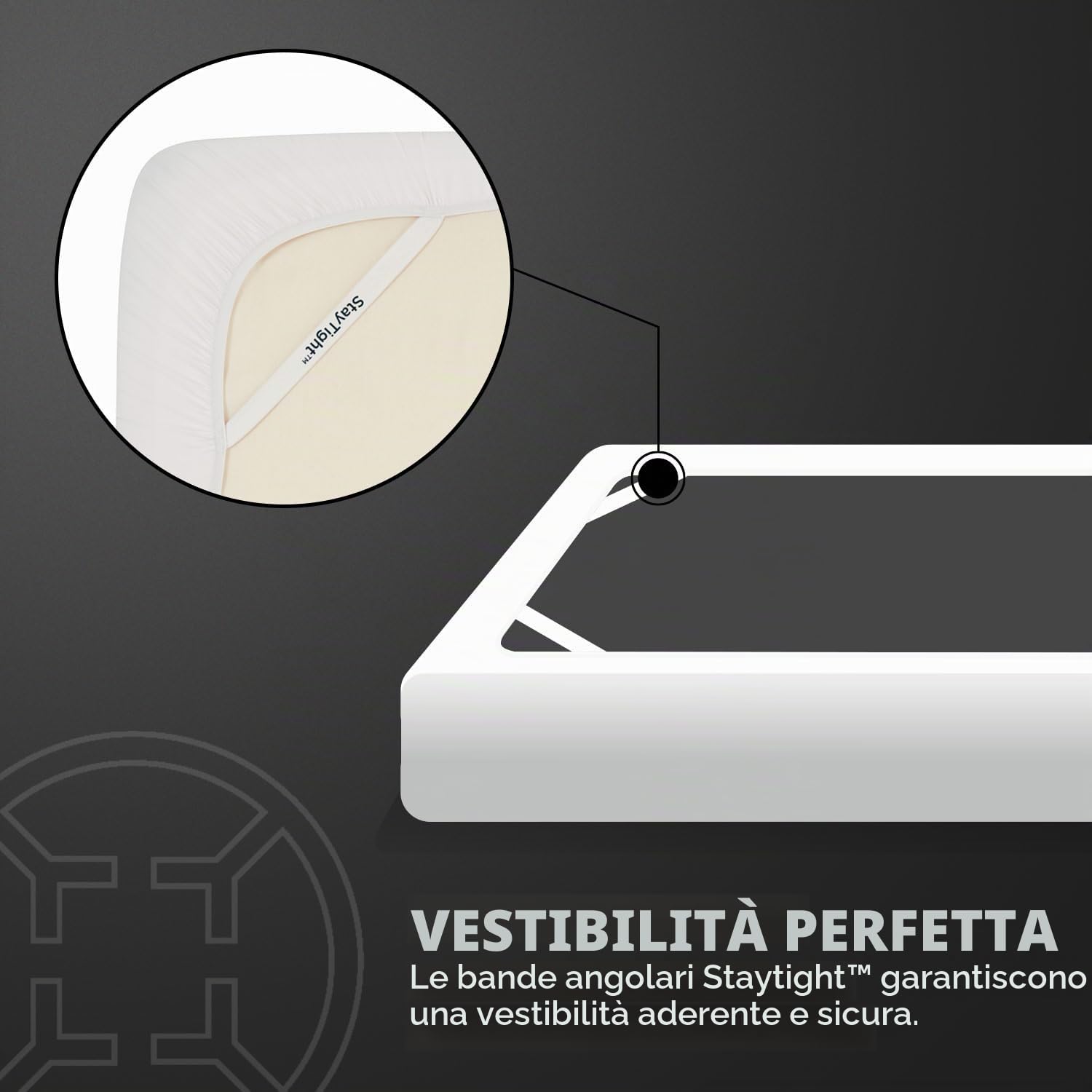 TEMPUR-PEDIC Protect - Coprimaterasso impermeabile, in tessuto, bianco, completo