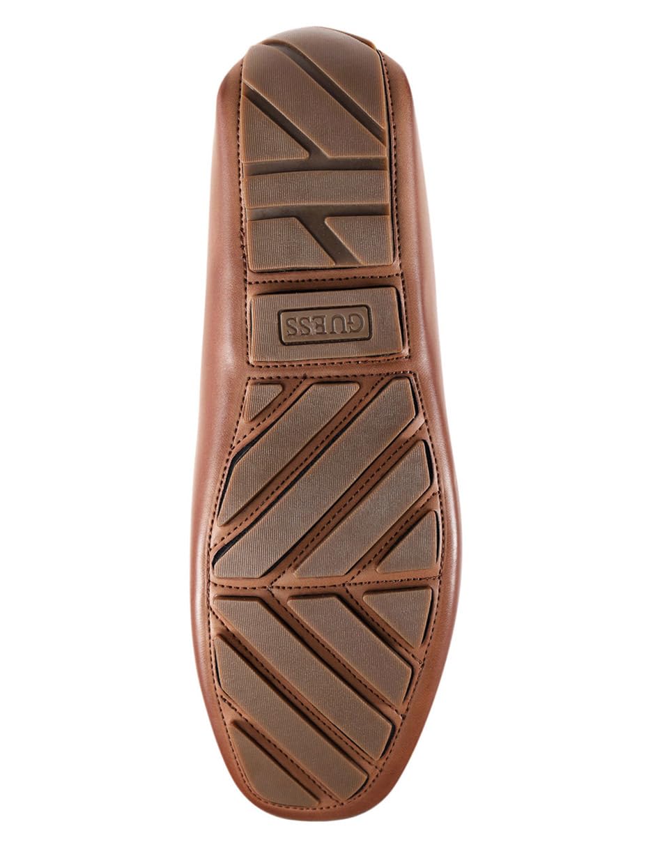 Guess Mocasines Aarav Estilo conducción para Hombre, Cognac 210, 7.5 UK