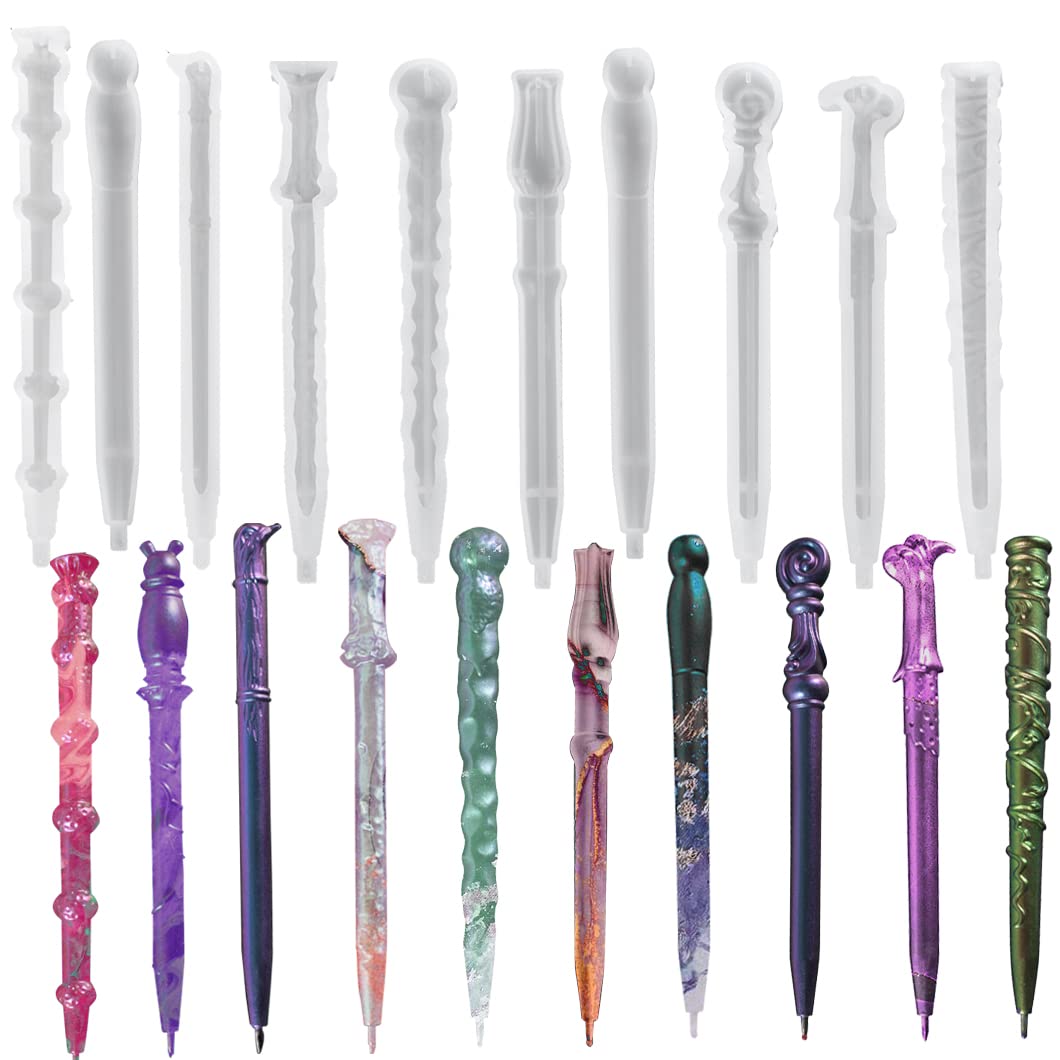 Amazon.co.jp: Koonafy ペン シリコンモールド 魔法杖 10個セット 芯 Amazon.co.jp: Koonafy ペン シリコンモールド 魔法杖 10個セット 芯