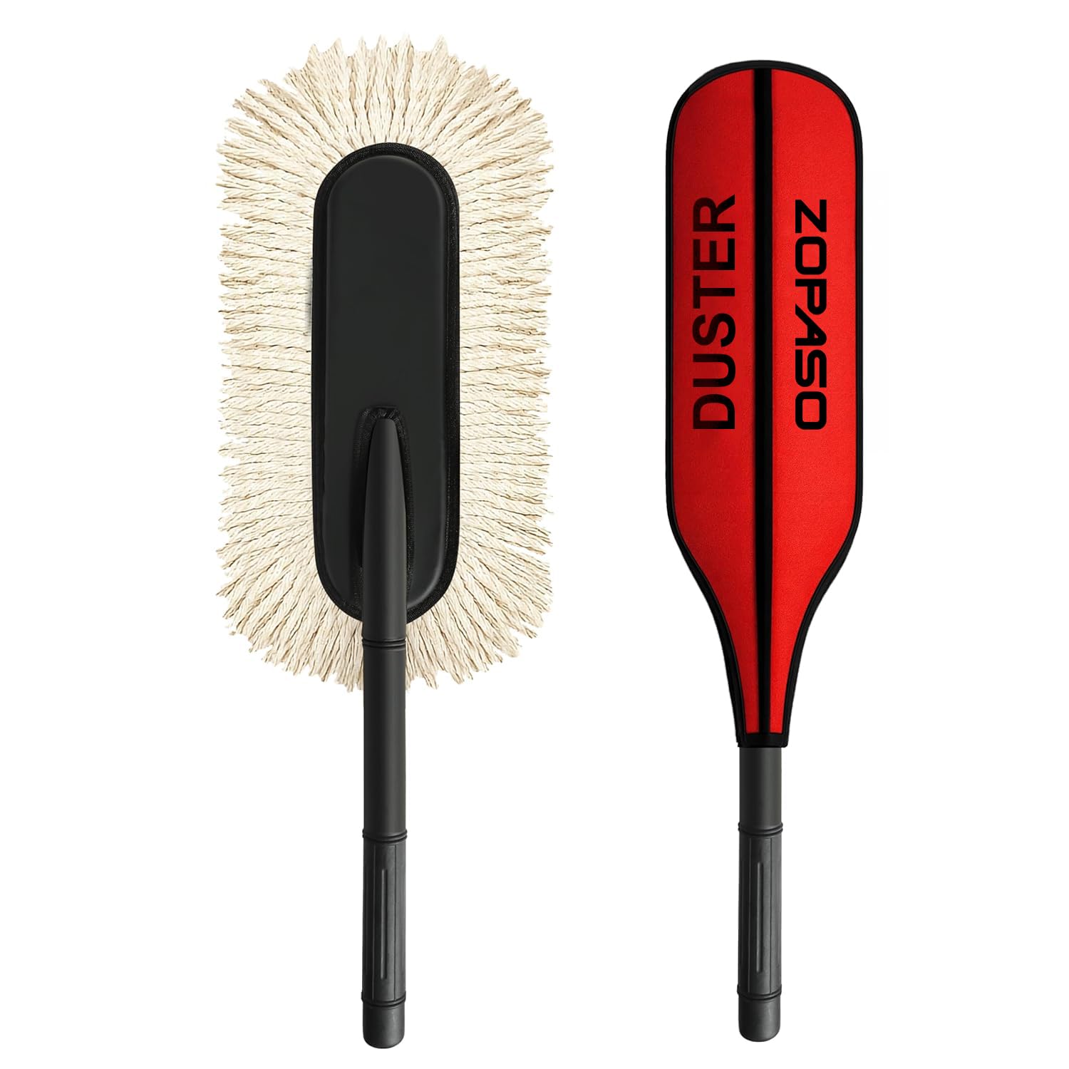 MIKANIX Soft Microfiber Car Duster Brush with Long Handle, Lint-Free & Scratch-Free Car Dust Cleaner | Paraffin Wax-Treated Cotton Fibers for Car, Bike, SUV, Truck & Dashboard-image-47