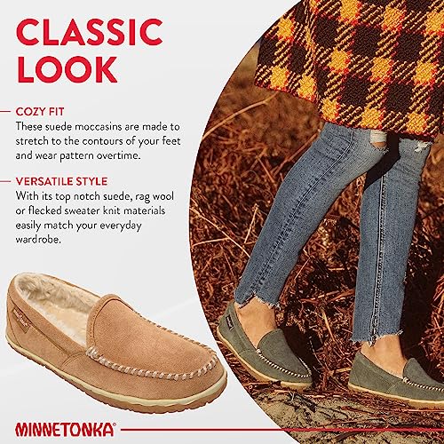 Minnetonka Women's Tempe Suede Slippers4