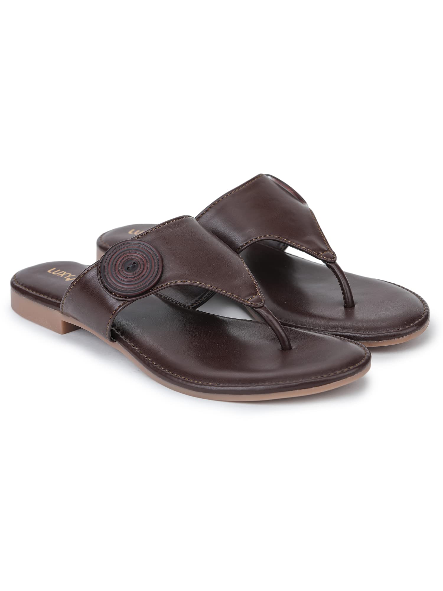 luxyfeel Women's Slip On Flat Flip Flop Chappals daily use for women-picture-38