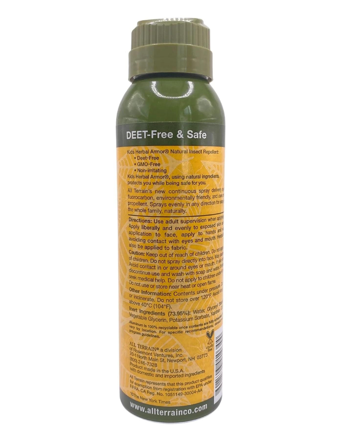 All Terrain Kids Herbal Armor Cont Spray - 1034