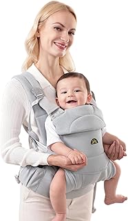 Ergonomic & Ultra-Soft Baby Carrier: Adjustable for Newborns to Toddlers (Blue)