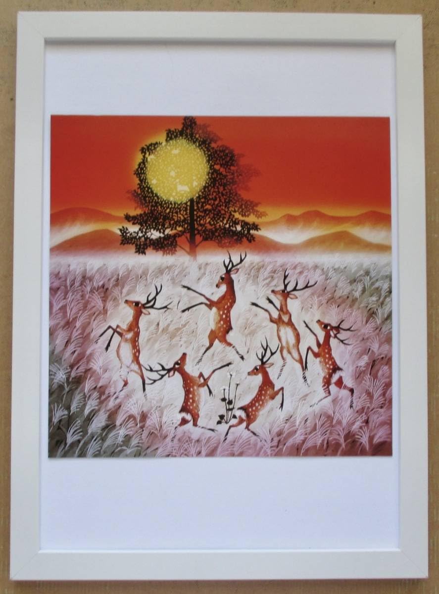 藤城清治　てまり唄 Amazon.co.jp: 藤城清治 「夢生まれる」 印刷物 画集画 A4額入り