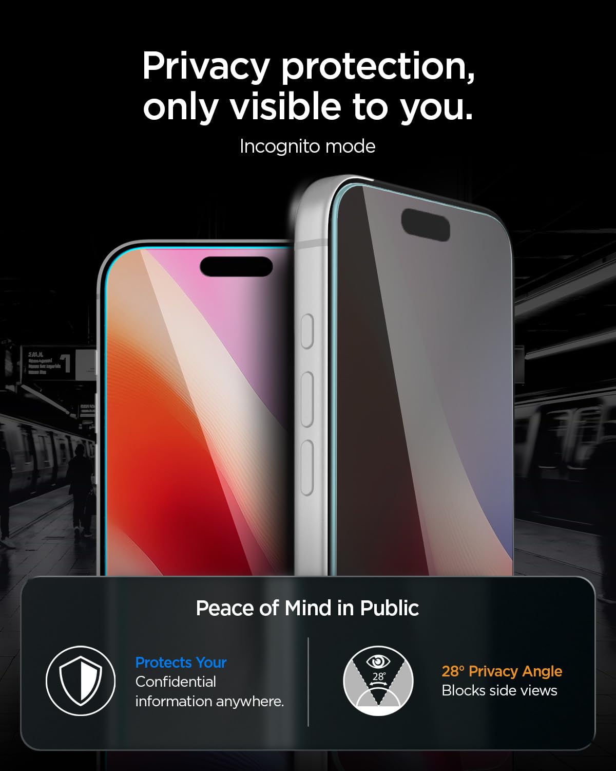 Spigen EZ Fit Pro Privacy Tempered glass for iPhone 18 Pro — Amazon image 7