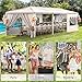 10x30 White Outdoor Party Tent with 8 Removable Sidewalls Tents for Parties Gazebo Canopy Event Tent for Wedding, Birthday, Garden Parties and Backyard Patio BBQ Camping